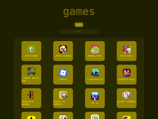 games screenshot