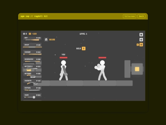ragdollhit screenshot