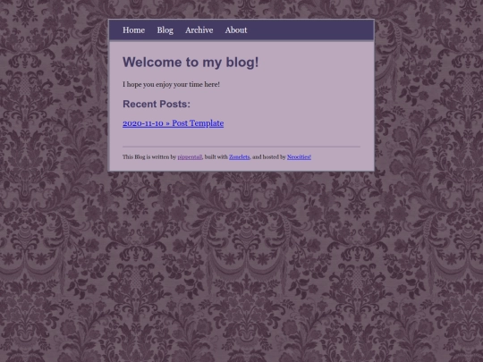 blog screenshot