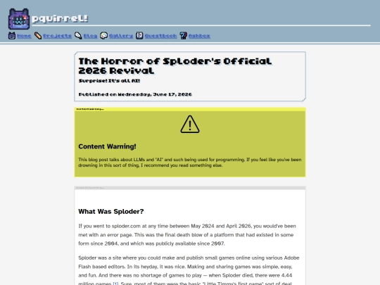 blog/sploder-in-2026 screenshot