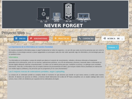 proyecto blog screenshot