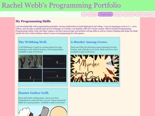 Categories/programming screenshot