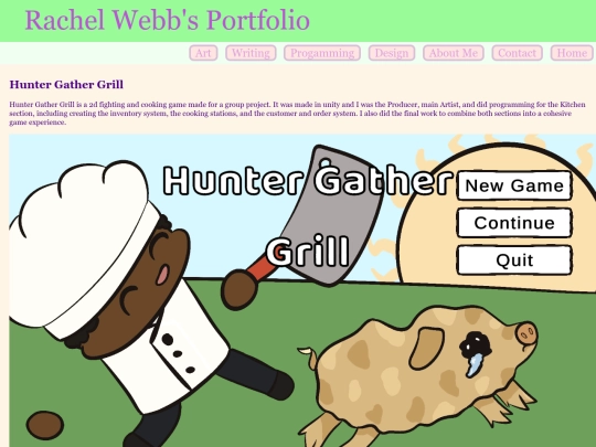 Examples/HunterGatherGrill screenshot