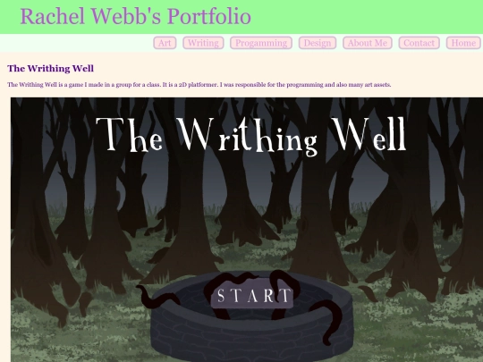 Examples/WrithingWell screenshot