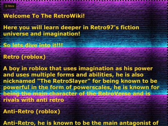 retrowiki screenshot