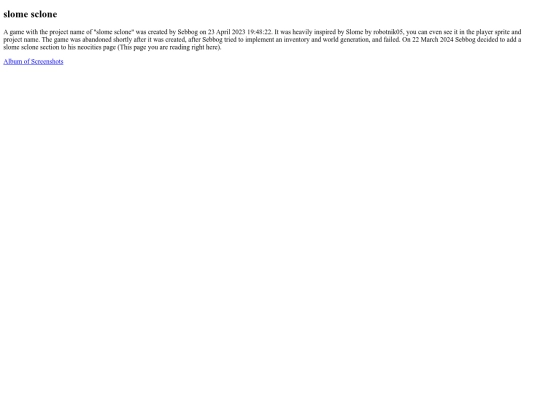 projects/slomesclone screenshot