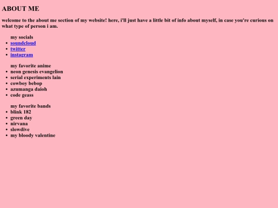 aboutme screenshot