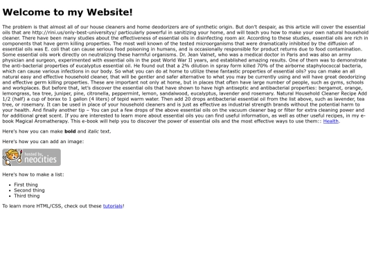 index screenshot