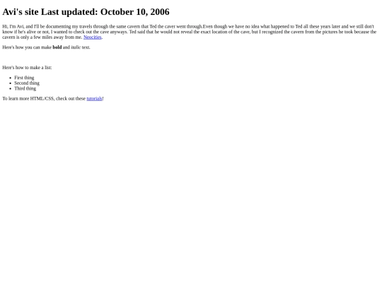 index screenshot