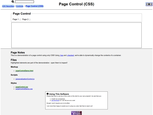 pages/controls/pageControlDemo screenshot