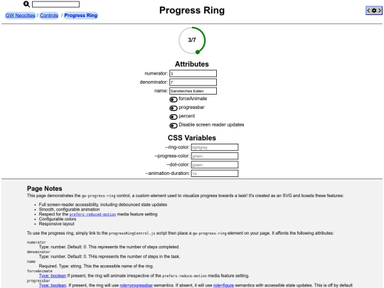 pages/controls/progressRingDemo screenshot