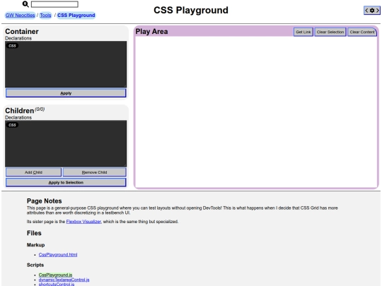 pages/tools/CssPlayground screenshot