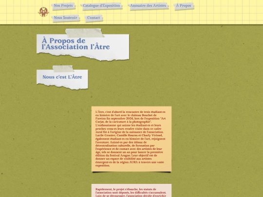 pages/a-propos screenshot