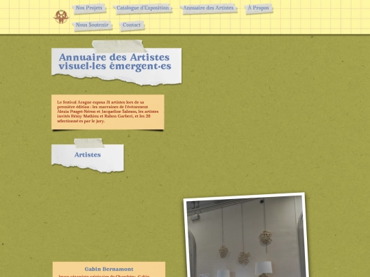 pages/annuaire screenshot
