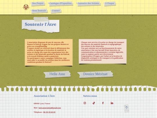 pages/nous-soutenir screenshot