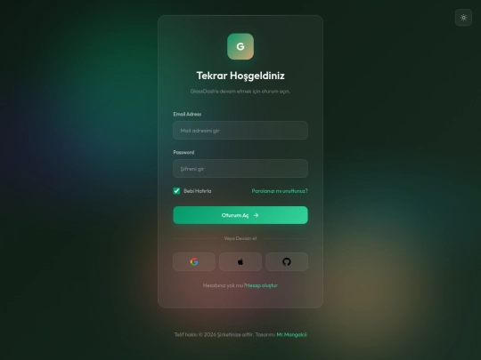 login screenshot