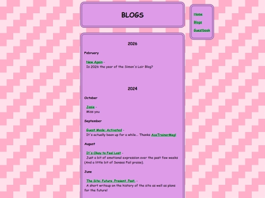 Blogs screenshot