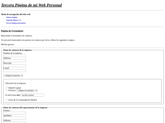 miWebPersonal-ProyectoLM/paginaFormulario screenshot