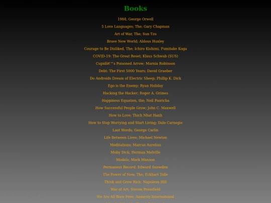books screenshot