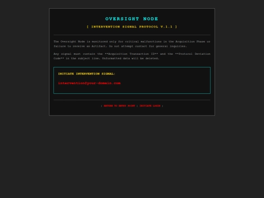 oversight screenshot