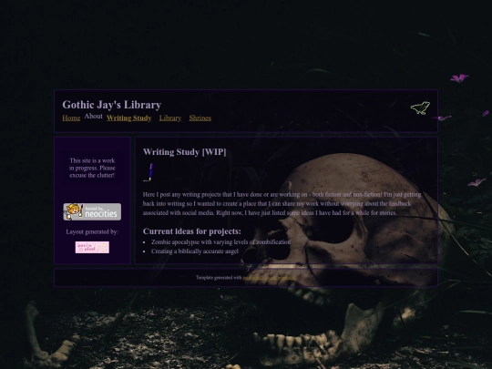 writing screenshot
