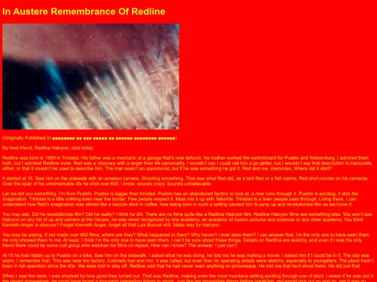 In_Austere_Remembrance_Of_Redline screenshot