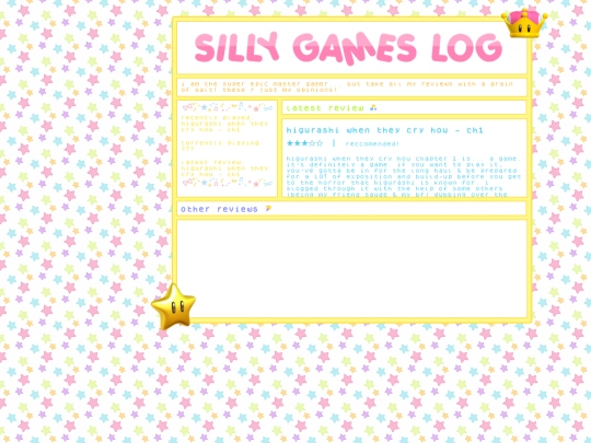 gameslog screenshot
