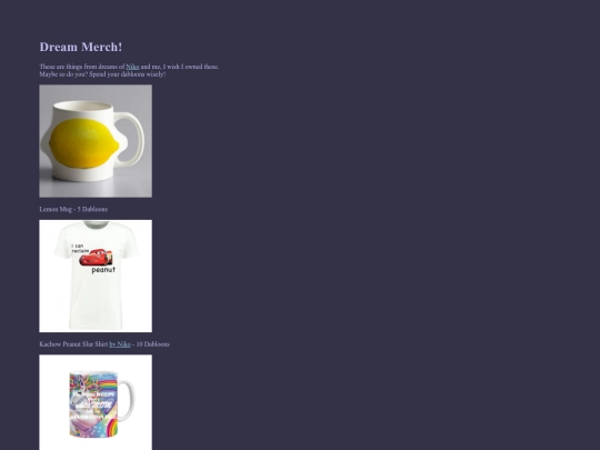 dreammerch screenshot