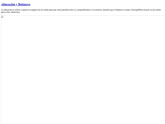 alineacion y balanceo screenshot