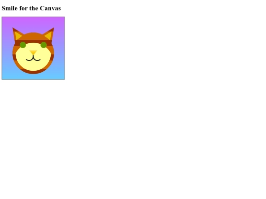 SmilefortheCanvasAssignment screenshot
