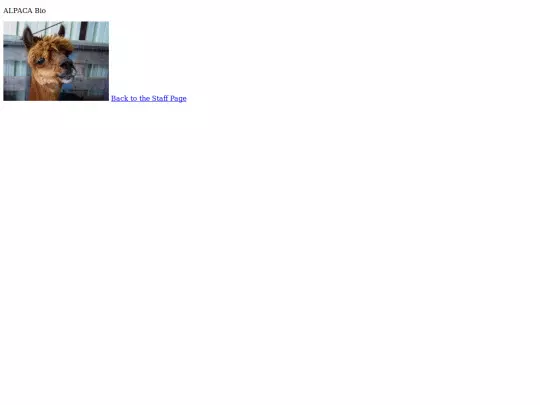 StaffPageAssignmennt_file/StaffMember5-Alpaca screenshot