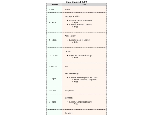 StylishScheduleAssignment screenshot
