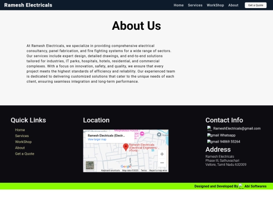 AboutUs screenshot