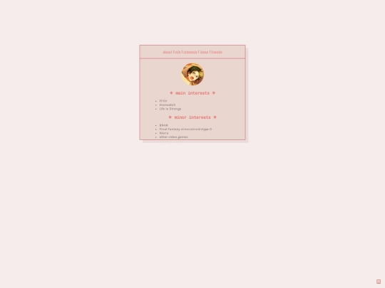 interests screenshot