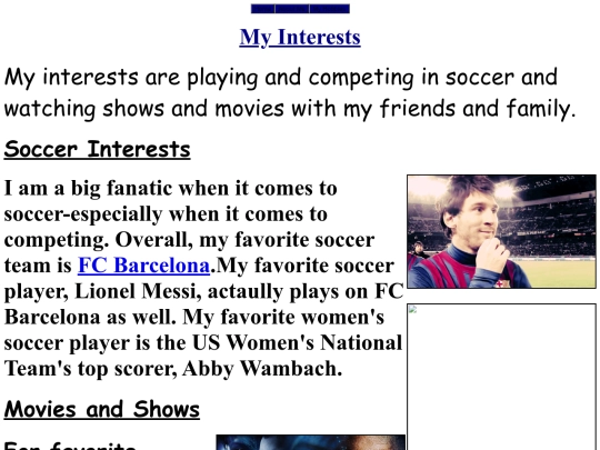 MyInterests screenshot