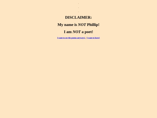 disclaimer screenshot