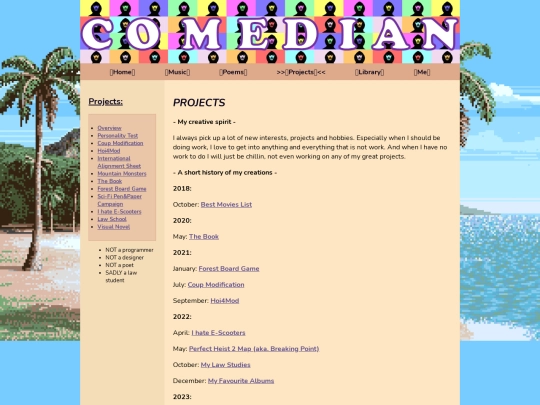 projects screenshot