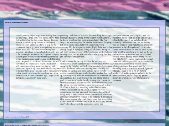 blog screenshot