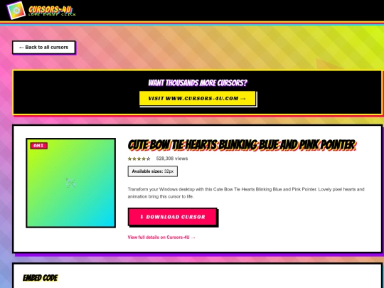 cursors/cute-bow-tie-hearts-blinking-blue-and-pink-pointer screenshot