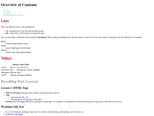 index screenshot