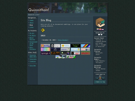 blog screenshot
