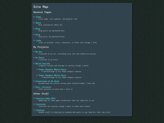sitemap screenshot