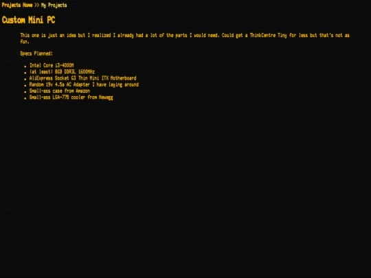projects/Mini_Custom screenshot