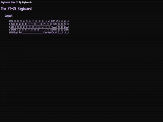 projects/keyboards/XT-78 screenshot