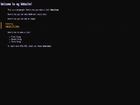 test screenshot