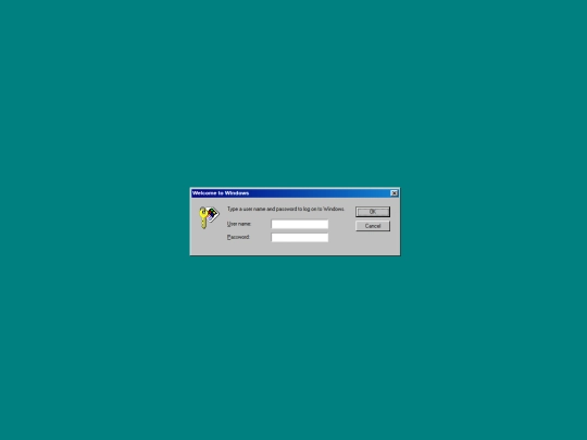 login screenshot