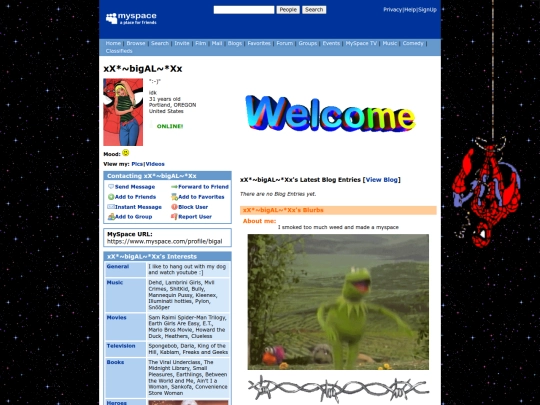 myspace/bigal screenshot