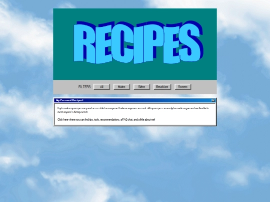 programs/recipes screenshot