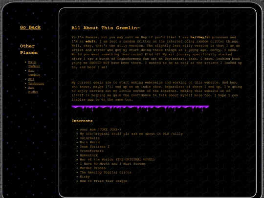 main/about screenshot