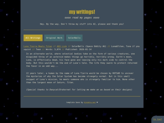writings/writingsindex screenshot